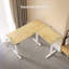 Bureau pour travailler debout en L à hauteur ajustable de 63 po Schlater-293063998-293063997