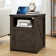 Gracie Oaks Modern Farmhouse Nightstand with Charging Station 