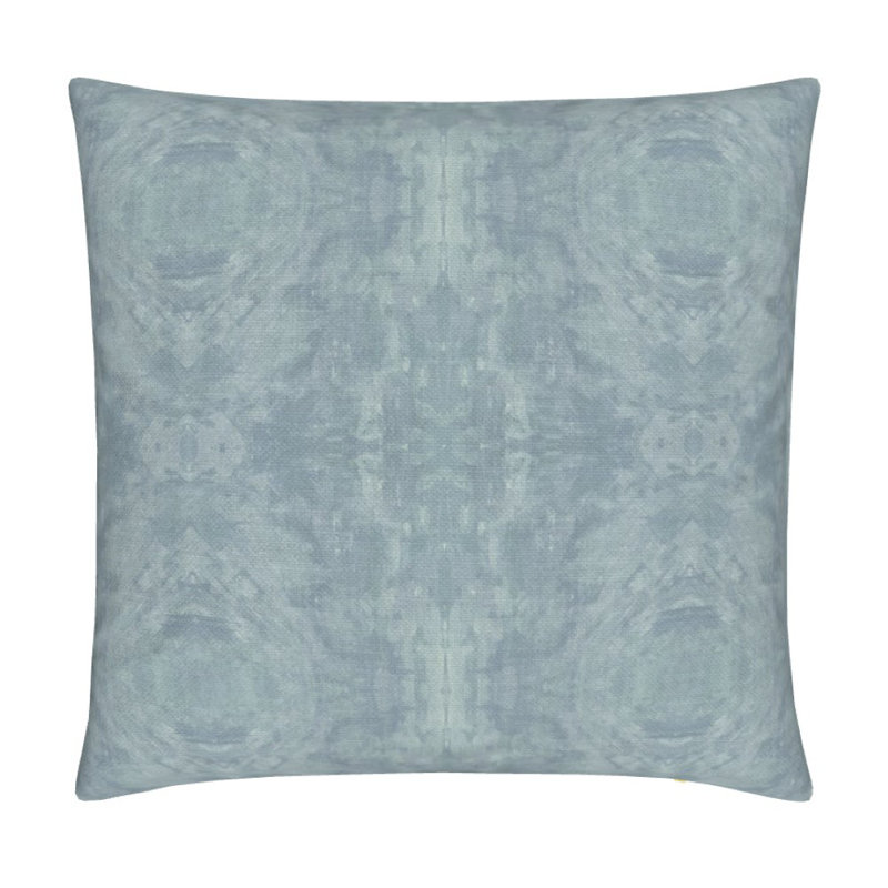 Topiary Square Pillow Cover & Insert, 22"H x 22"W, Ash Blue Abstract
