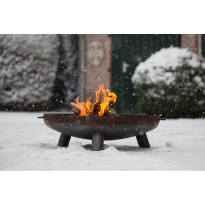 Salo Round Steel Wood Burning Smokeless Fire Pit