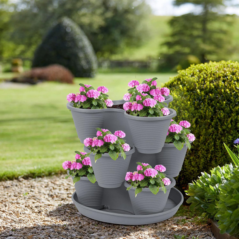 Saliah Pot Planter, Grey