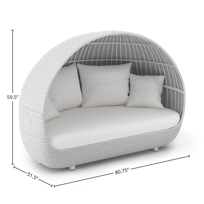 Lagoon Twin Metal Daybed with Mattress