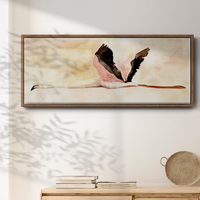 Touching Down I- Framed Canvas, 20" H x 50" W