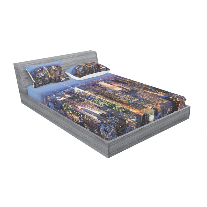 Microfiber Sheet Set, Queen Sheet Set with 2 Pillowcases