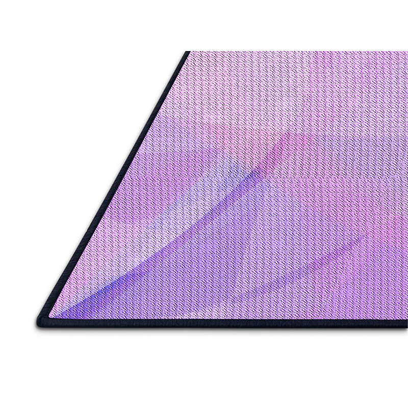 Tapis 100% à motifs lavables à la machine 2989 Pat2090-PUR, Rectangle 2 pi x 3 pi