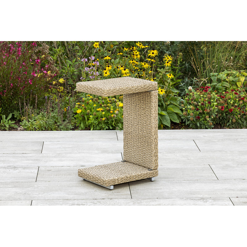 Dquarius Rectangular Outdoor Side Table - 33 cm W 42 cm D
