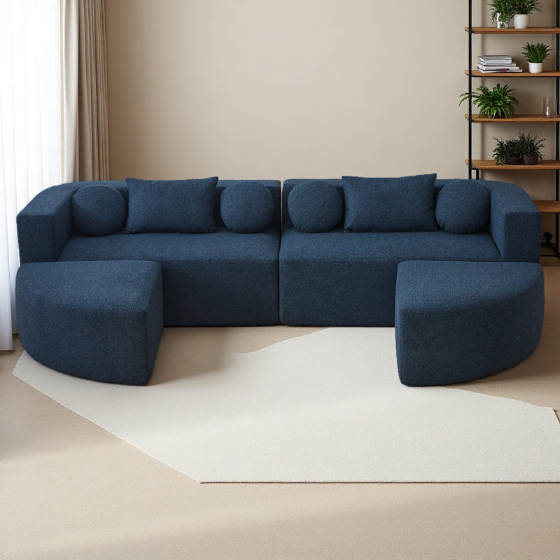 Canapé modulaire Boneless Couch, Bleu