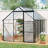 6X8 FT Polycarbonate Greenhouse Raised Base And Anchor Aluminum Heavy Duty  Greenhouses-123283165-123283159