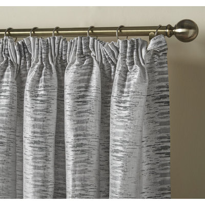 Auberon Reflective Pencil Pleat Room Darkening Curtains
