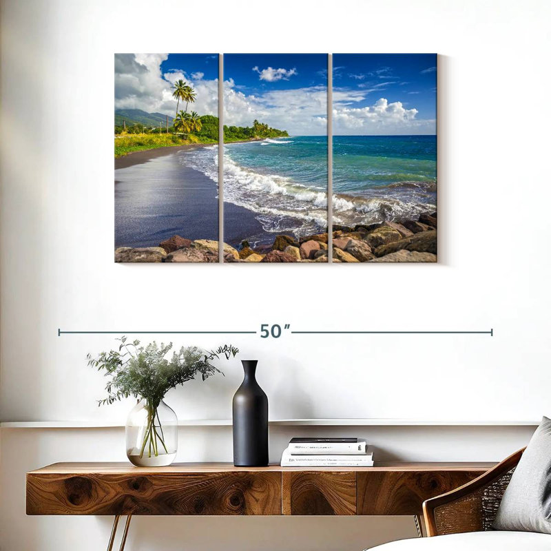 Nicci Saint Kitts plage noire, H 24 po x l 38 po