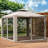 Patio Gazebo, Outdoor Canopy Shelter With 2-Tier Roof And Netting, Steel Frame For Garden, Lawn, Backyard, And Deck (Canopy)-112604644-112604646