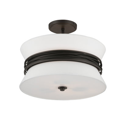 Dalvor 15" 3-Light Semi-Flush Mount