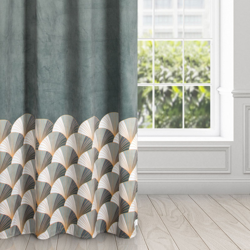 Design 91 Blackout Curtain, Steel