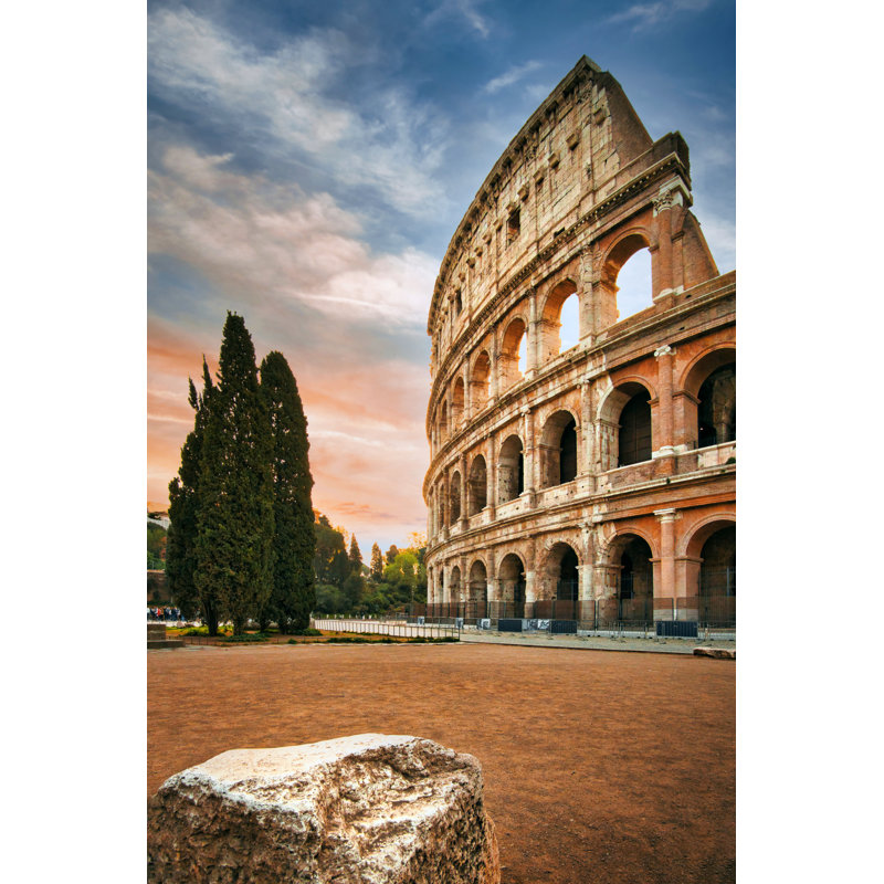 Colisée à Rome, H 36 po x l 24 po