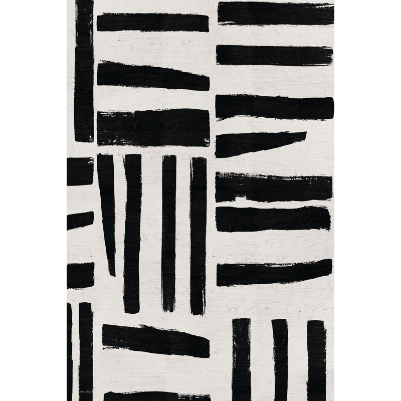 «Block Space II» par Amber Sterling, Pas de tapis, H 30 po x l 30 po, Toile flottante dorée encadrée