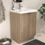 Meuble-lavabo autoportant de 23,6 po avec lavabo en acrylique renforcé Monterey-136695489-138893157