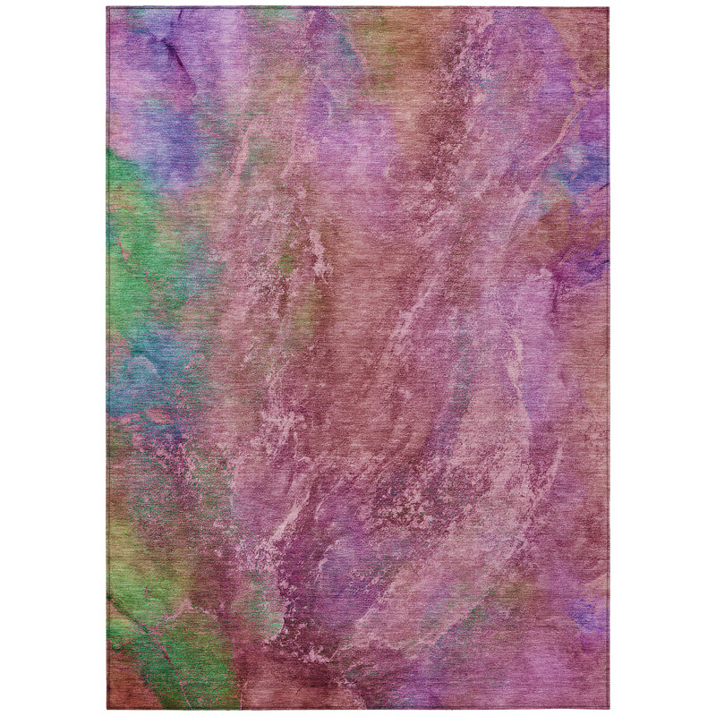 Machine Washable Indoor/Outdoor Emelia ACN2308 Abstract Rug, Rectangle 5' x 7'6"