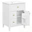 Meuble-lavabo avec lavabo, deux tiroirs et tablette réglable-501639864