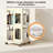 4-Tier Steel Rotating Bookshelf with 360° Wheels, Large Size Book Rack-1128766548