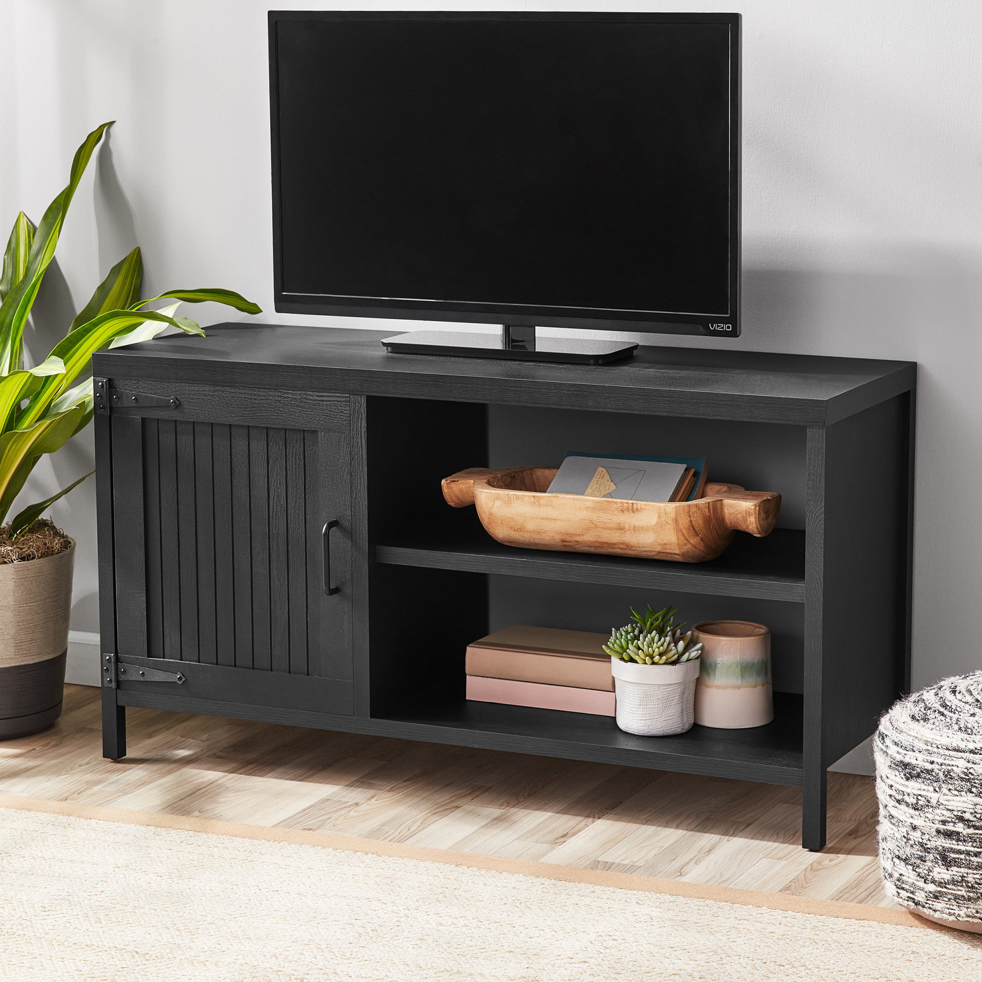 Black tv stand deals farmhouse