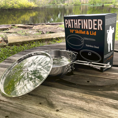 Stainless Steel Camp Skillet And Lid