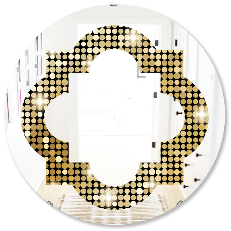 Miroir mural Quatrefoil, H 31,5 po x l po