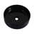 Above - Counter Round Ceramic Sink For Bathroom, Black And White Art, Baked Glaze, Smooth , 15.72 In Width, Depth, 4.56 Height, 19.04 Lb Art Basin , Easy To Clean, Three Layer Stain ,