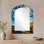Miroir mural moderne surdimensionné arqué - Autumn Wood Forest par Vincent, impression sur métal