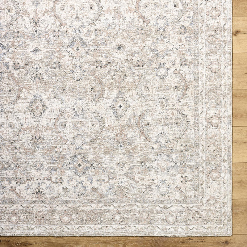 Arghira Traditional Machine Woven Area Rug, Round 6'7"