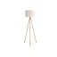 Lampe sur pied contemporaine en métal laiton, hauteur 63 po avec abat-jour ivoire | Idée cadeau