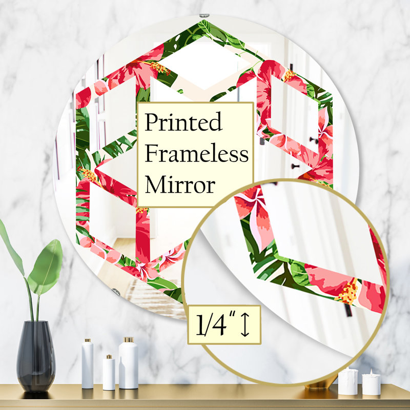 Miroir mural Hexagon Star, H 31,5 po x l po