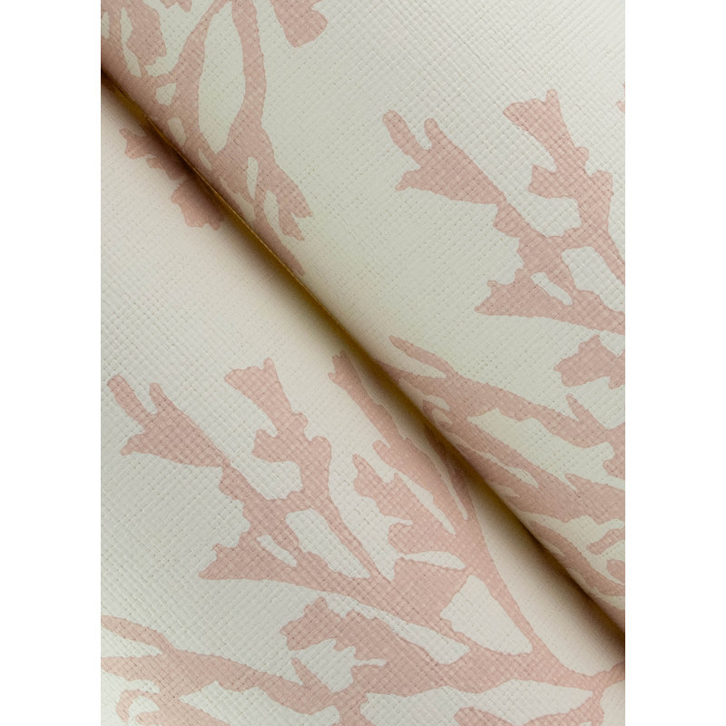 Tortuga Coral Weave Wallpaper, Pink
