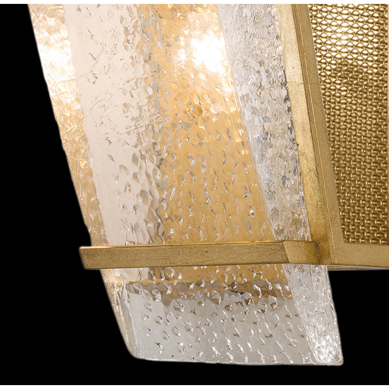 Crownstone Flush Mounted Sconce, Gold