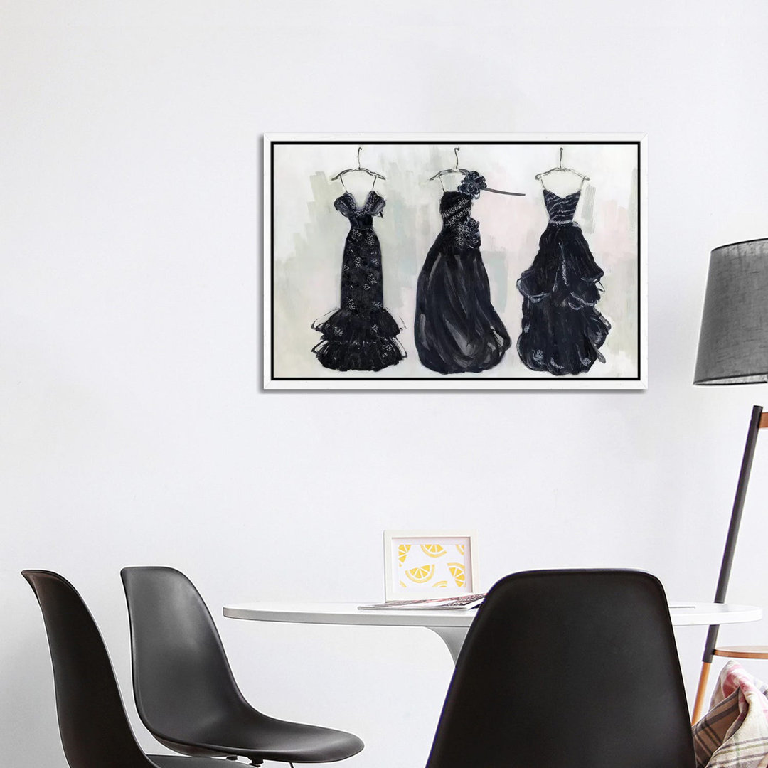 Black And Bling II von Sally Swatland - Galerie-verpackte Leinwand Giclée auf Leinwand