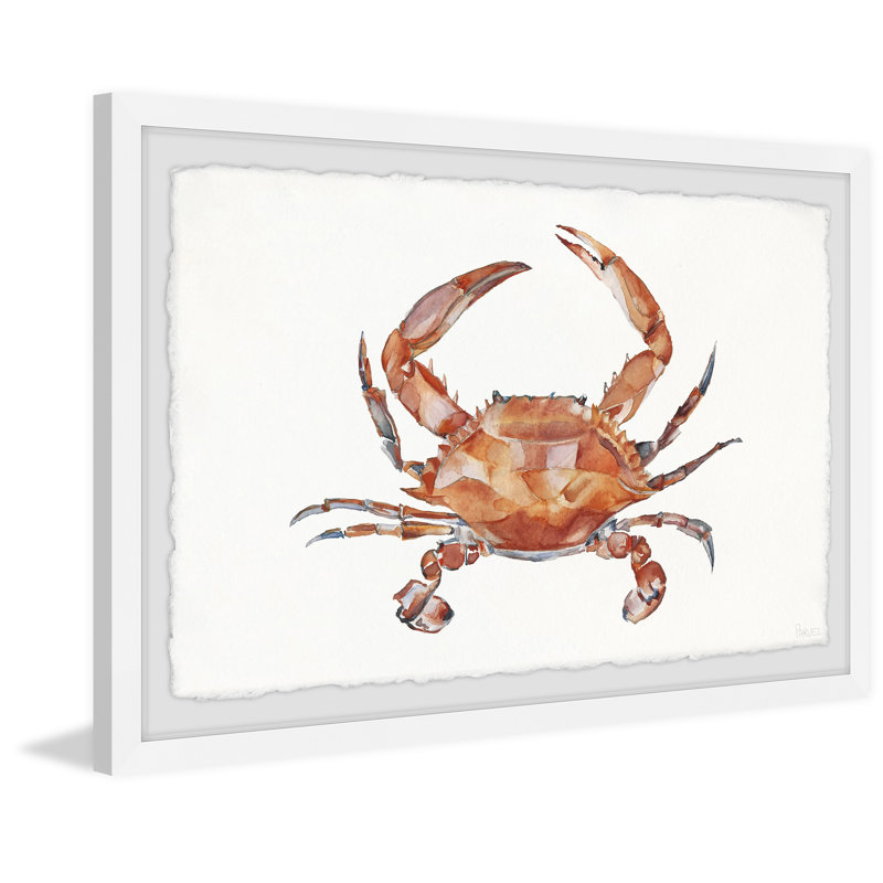 «Orange King Crab», reproduction encadrée, H 20 po x l 30 po x P 1,5 po