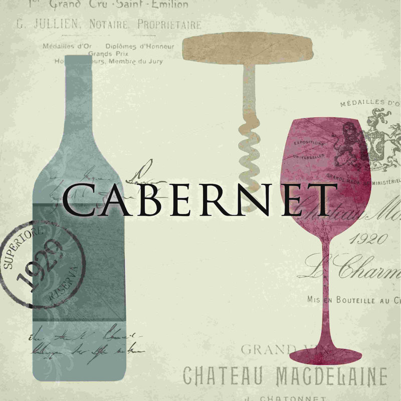 Uncork Cabernet - Publicité sur toile tendue, H 20 po x l 20 po