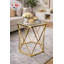 Frese Glass Top Frame End Table