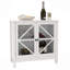 Armoire de cuisine avec portes doubles en verre