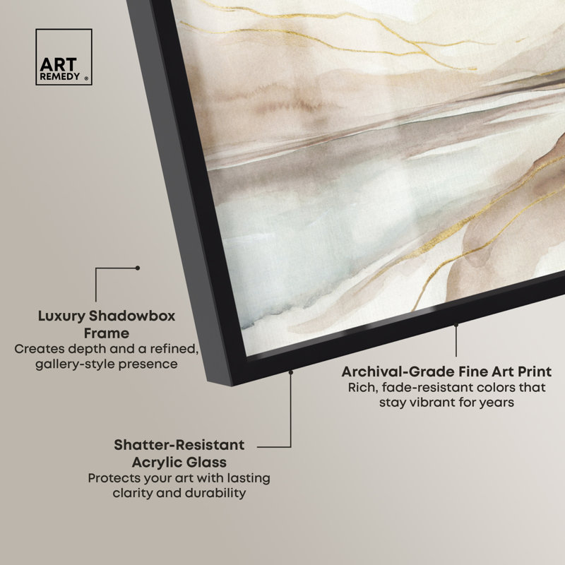 «Silent Vallées - Ira Colmeva», grande reproduction d'ombre surdimensionnée par Art Remedy, cadre noir, 72 x 48, 50"H x 74"W