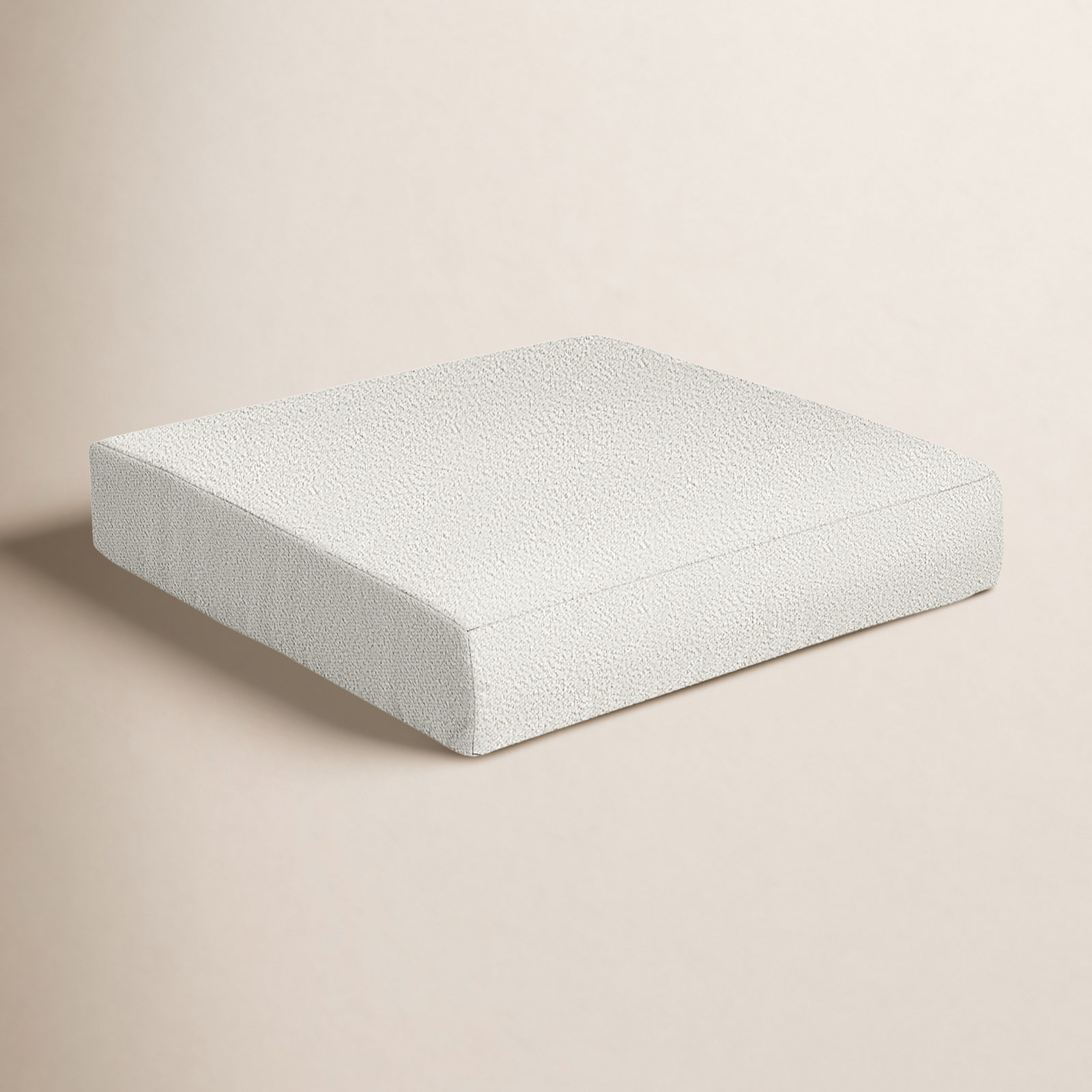 Amorina Outdoor Seat Cushion, Ivory, 29 in W x 27 in D x 5 in H