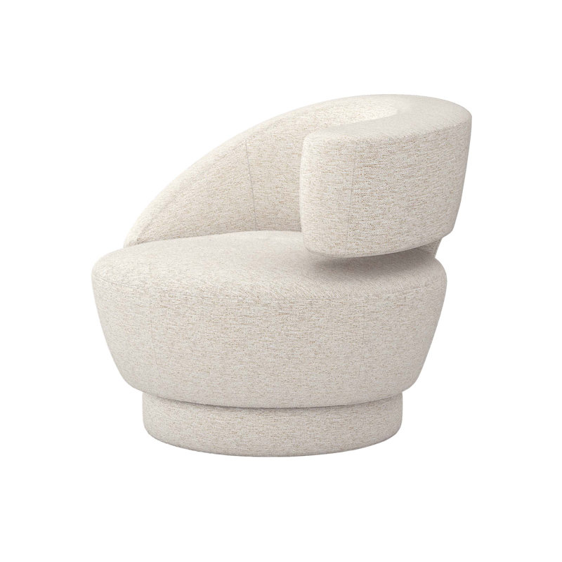 Arabella Swivel Lounge Chair, Drift Chenille