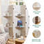 Paravent en bois 5,6 pi avec tablettes intégrées et charnières doubles - Paravent réversible-1645074517-1645074539