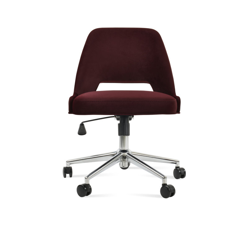 Marash Office Chair in Cherry Velvet