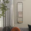 Miroir mural noir en métal avec cadre mince-1598565561-1598565560