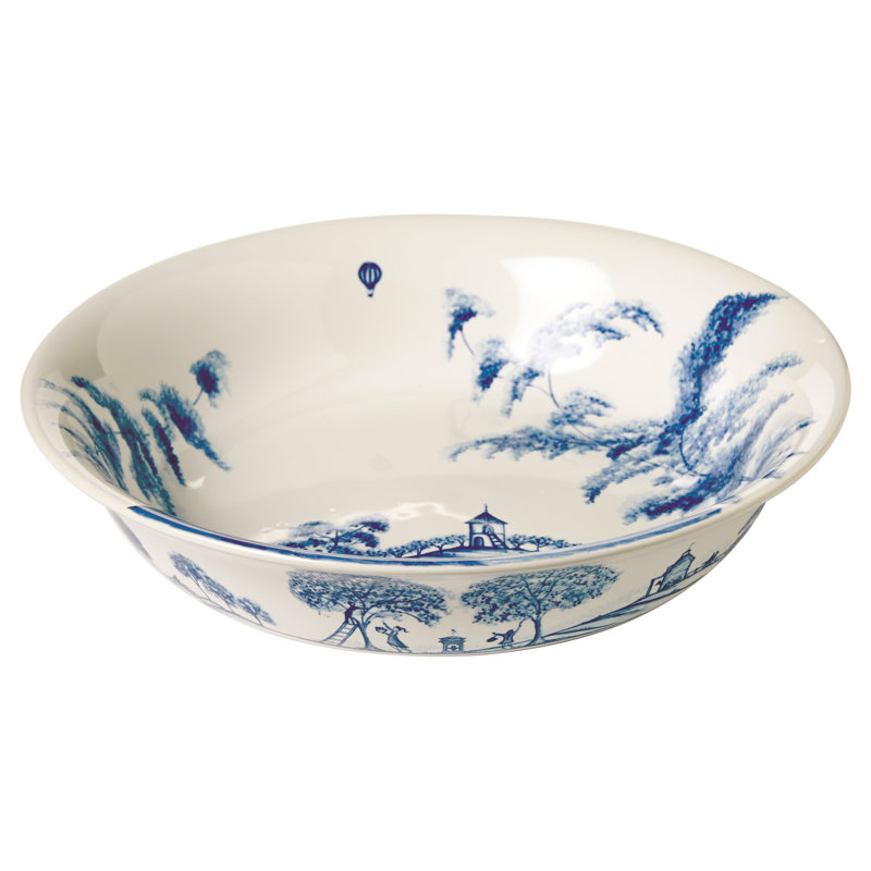 Country Estate Serving Bowl, Delft Blue, 10"