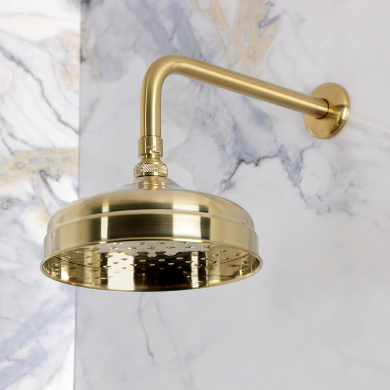 Kingston Brass Restoration Single-Handle Pressure Balanced Tub and Shower Faucet, Brushed Brass