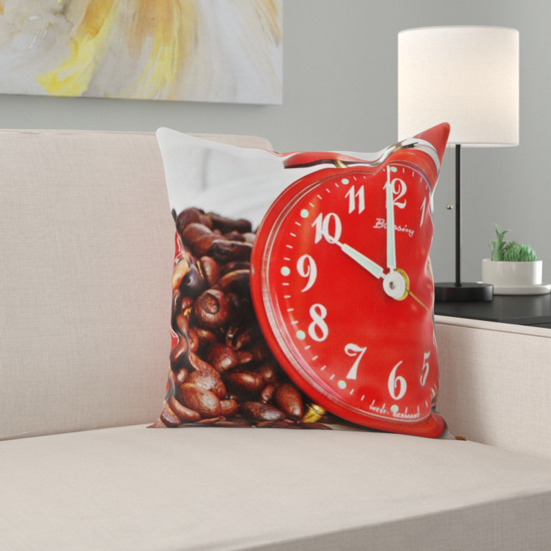 Coussin décoratif café