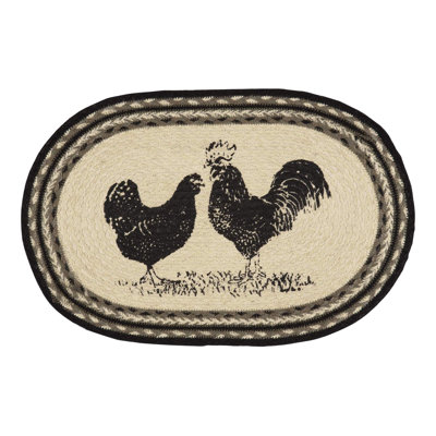 Jacqueline No Pattern Oval Placemat