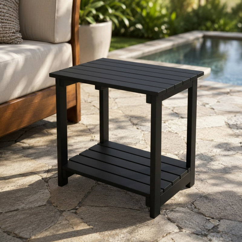 Table d'appoint d'extérieur Hampshire, Noir