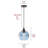 Yerby 1 - Light Blue/Black Pendant